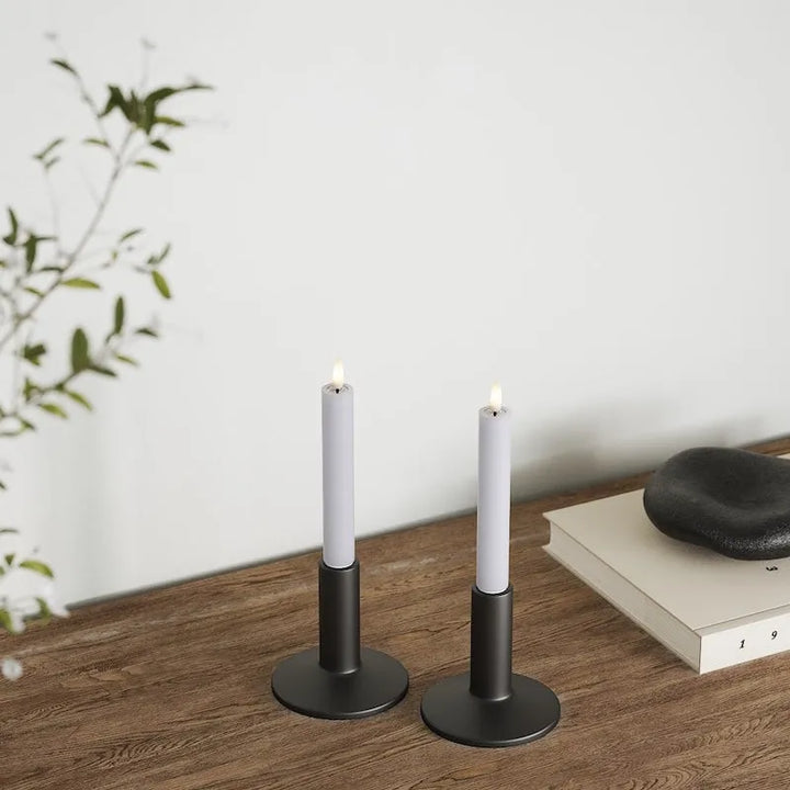 Deluxe Homeart LED-Stabkerzen 2er-Set Real Flame