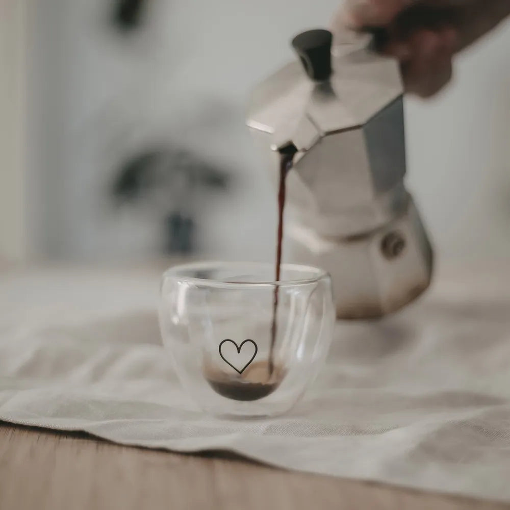 Eulenschnitt Trinkglas Doppelwandiges Espressoglas