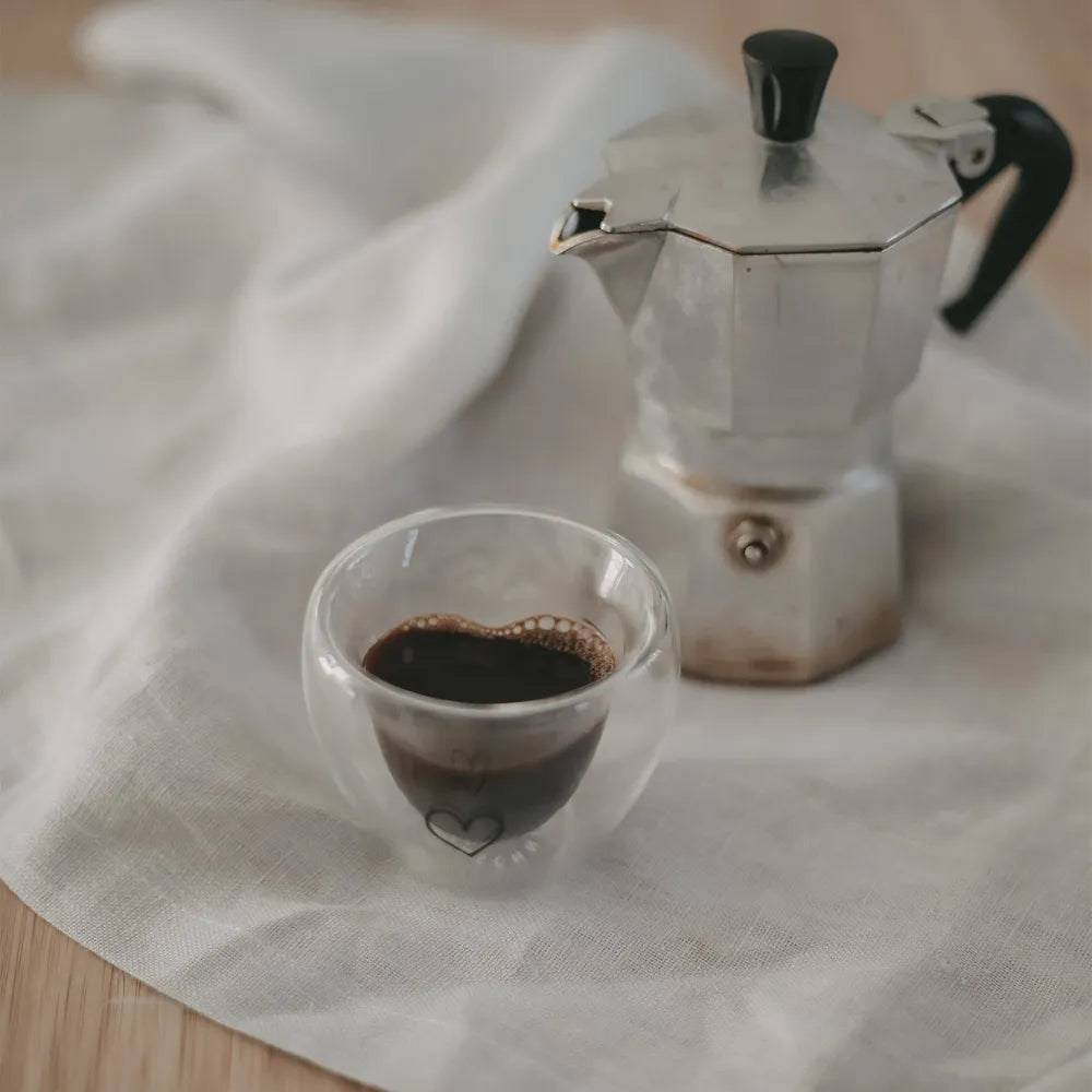 Eulenschnitt Trinkglas Doppelwandiges Espressoglas