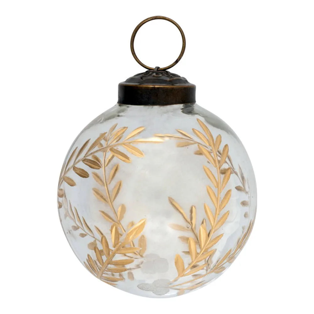 GreenGate - Glaskugel Ast gold klar klein