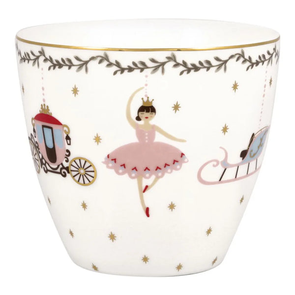 GreenGate - Royal Christmas Latte Cup weiß