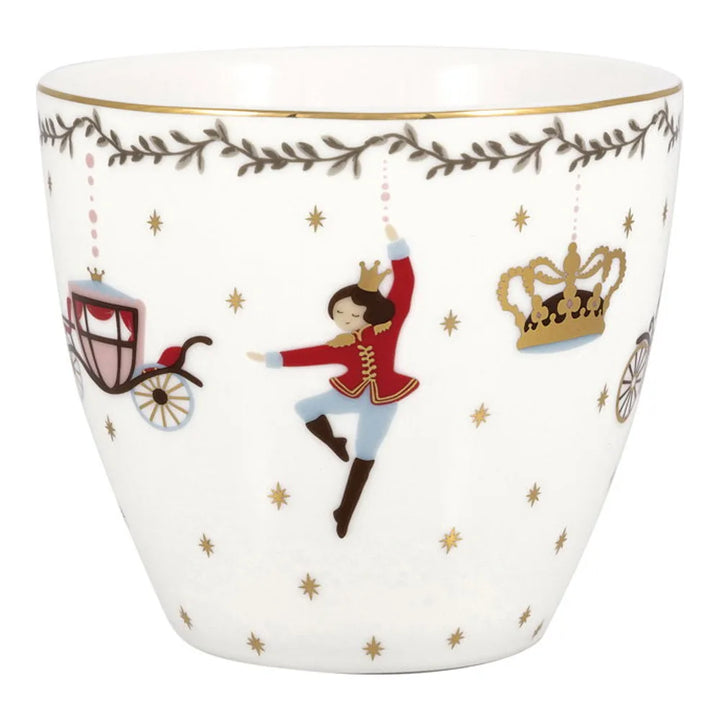GreenGate - Royal Christmas Latte Cup weiß
