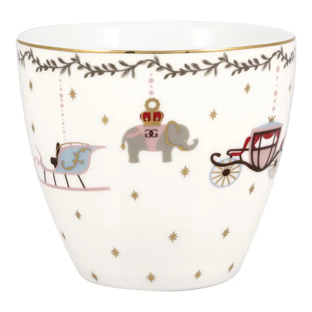 GreenGate - Royal Christmas Latte Cup weiß