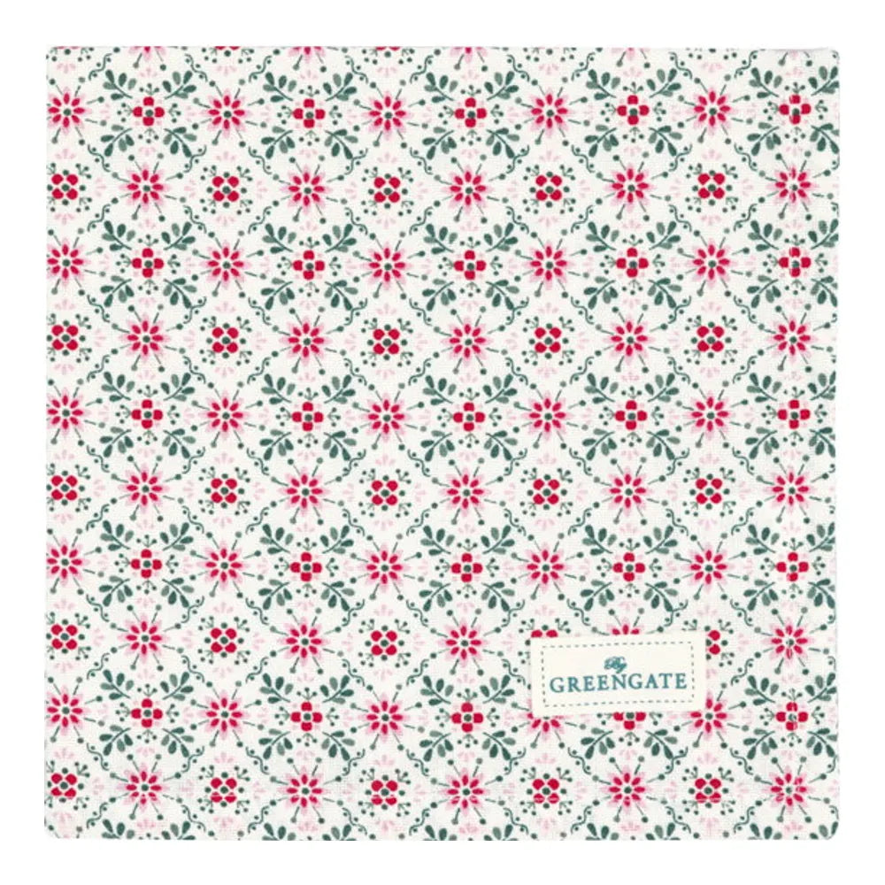GreenGate - Nenne Serviette weiß