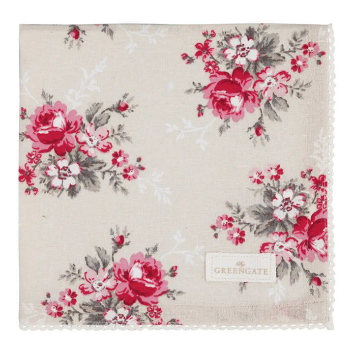 GreenGate - Marie Serviette mit Spitze beige