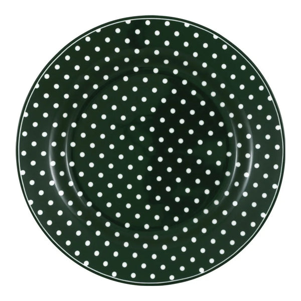 GreenGate - Dotty Teller dunkelgrün