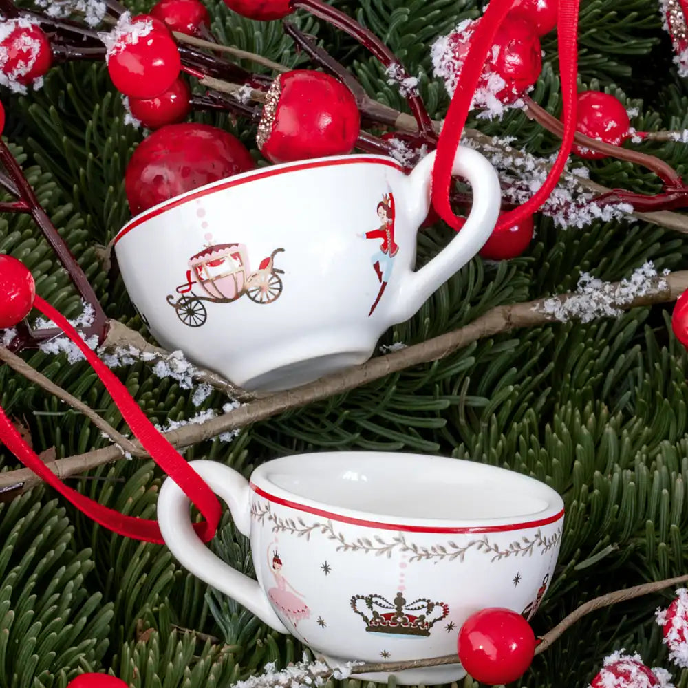 GreenGate - Royal Christmas Latte Cup weiß