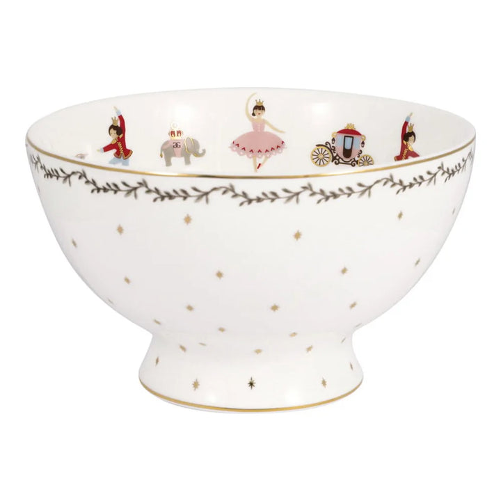 GreenGate - Suppenschale Royal Christmas Weiß
