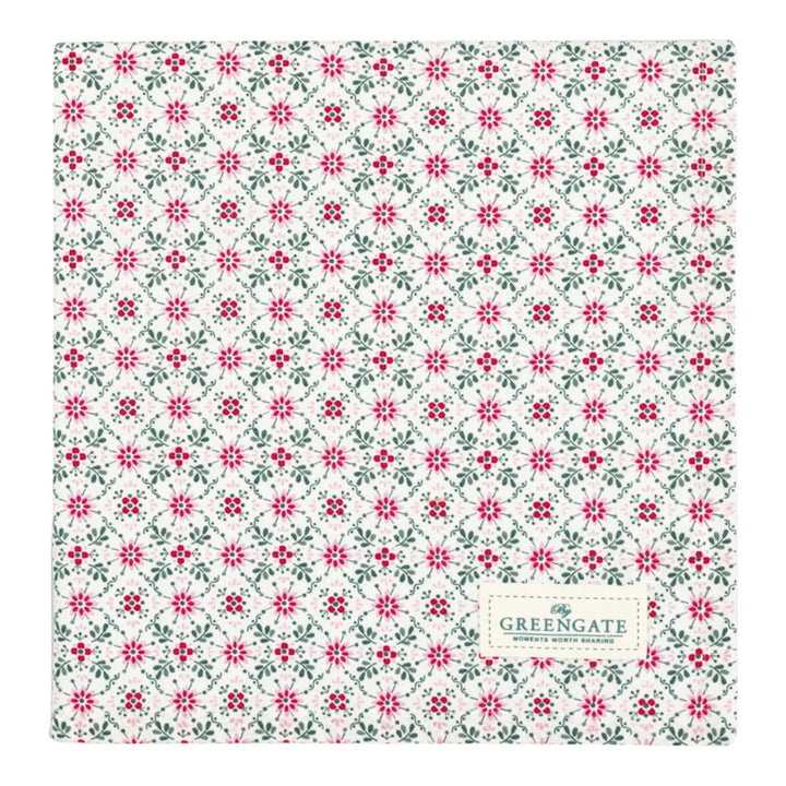 GreenGate - Nenne Tischdecke weiß 100x100cm