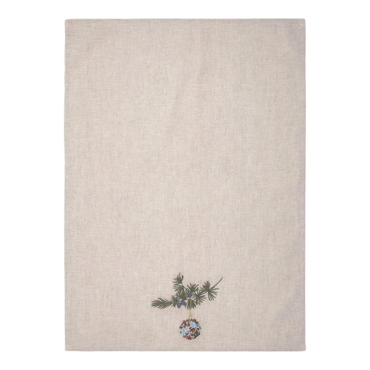 GreenGate - Joelle Geschirrtuch weiß mit Stickerei
