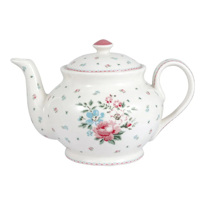 GreenGate - Clara Teekanne rund weiß