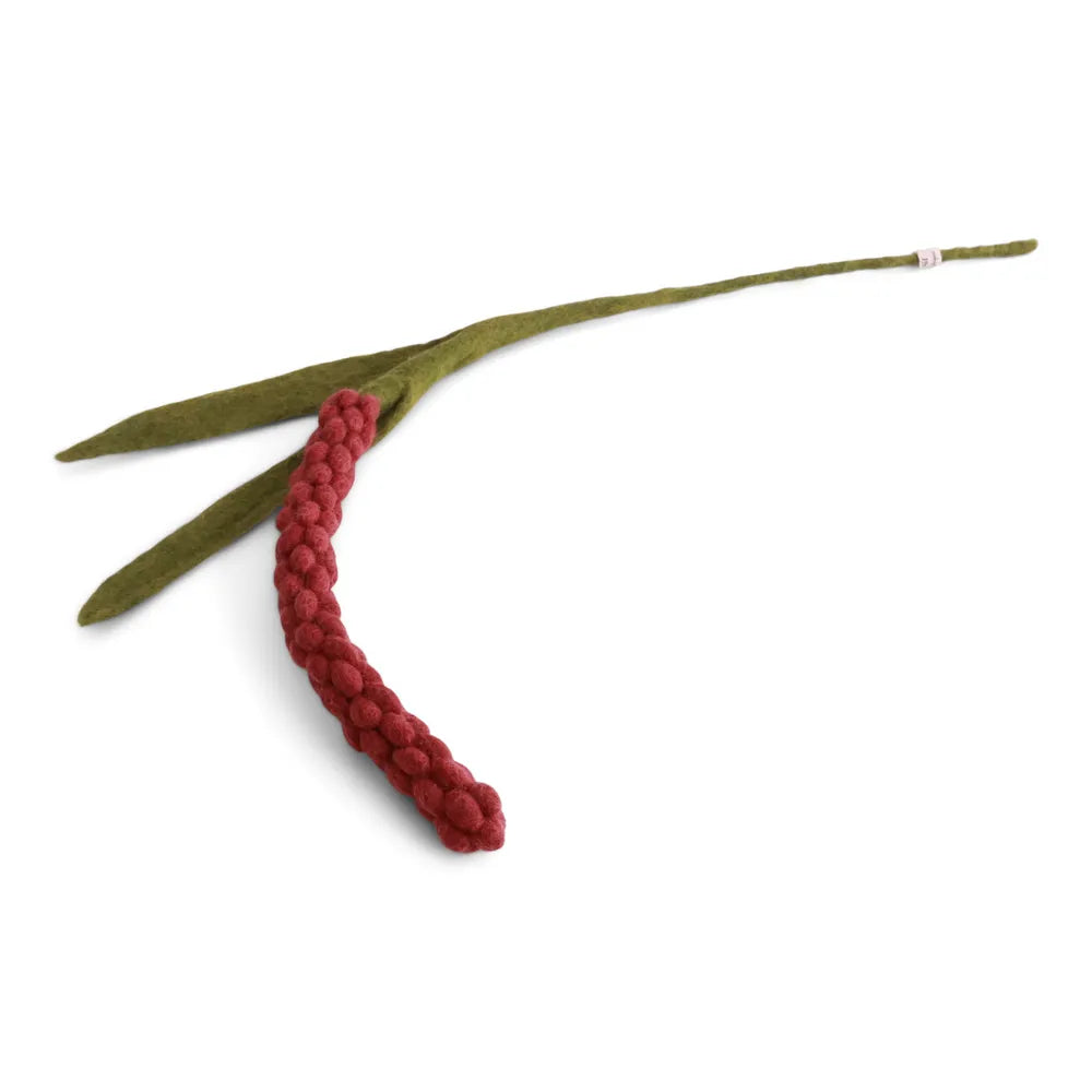 Gry & Sif Gefilzter Amaranth-Zweig Dusty Red