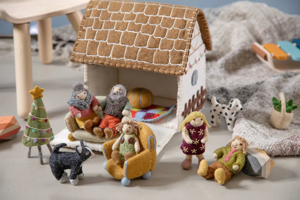 Gry & Sif Weihnachtsbaum Dekorativer Filz Girlande