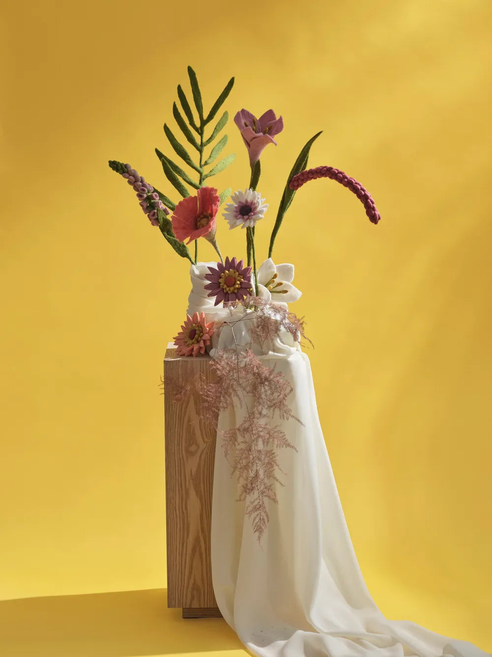Gry & Sif Filzblume Gerbera Light Peach