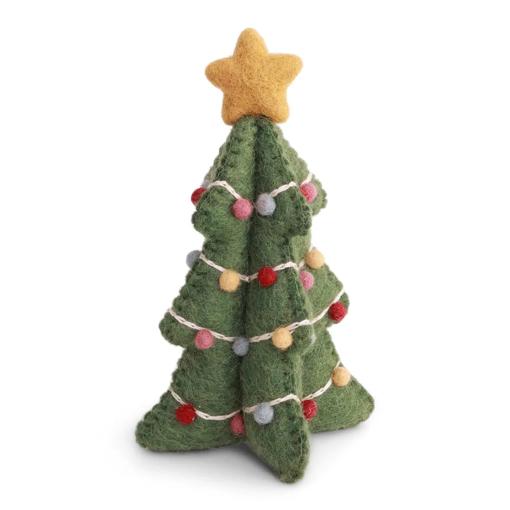 Gry & Sif Filzdeko Weihnachtsbaum Girlande Green