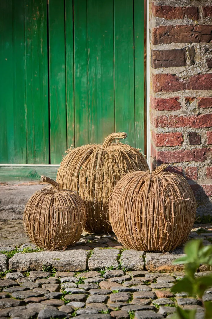 Ib Laursen - Dekokürbis aus Zweigen — Durchmesser: 26 cm | Höhe: 27 cm