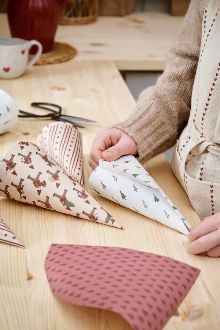 Ib Laursen Geschenkpapier Geschenkpapierrolle Beige