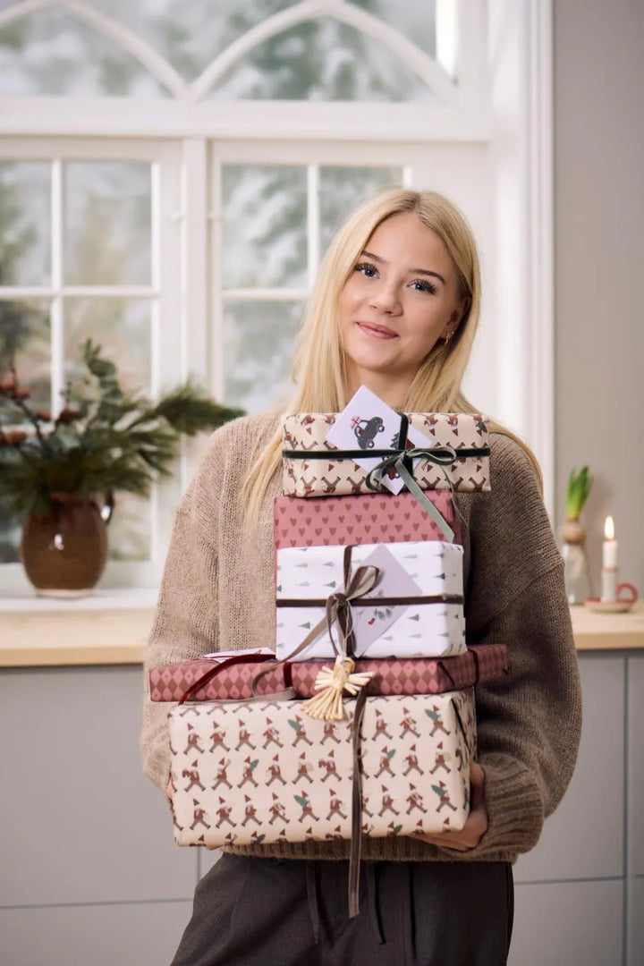 Ib Laursen Geschenkpapier Geschenkpapierrolle Beige