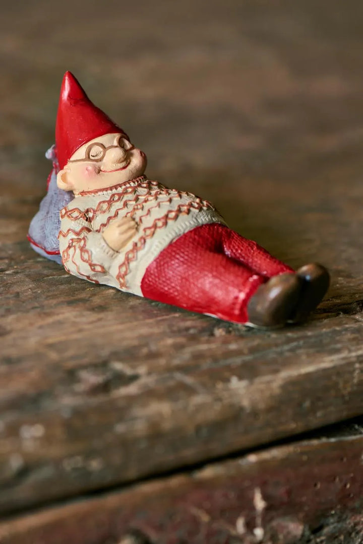 Ib Laursen Wichtel Schlafender Weihnachtswichtel Rot