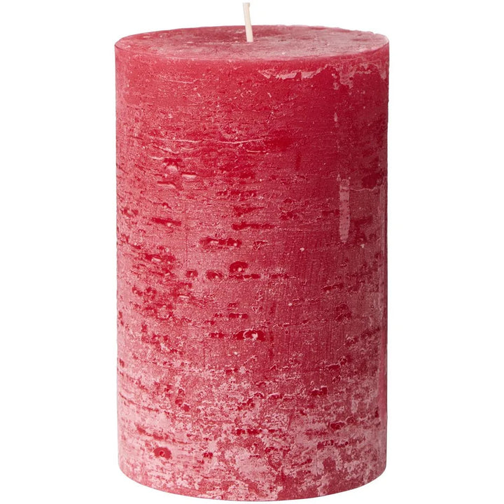 Ib Laursen Rustikale Stumpenkerze Nordic Red