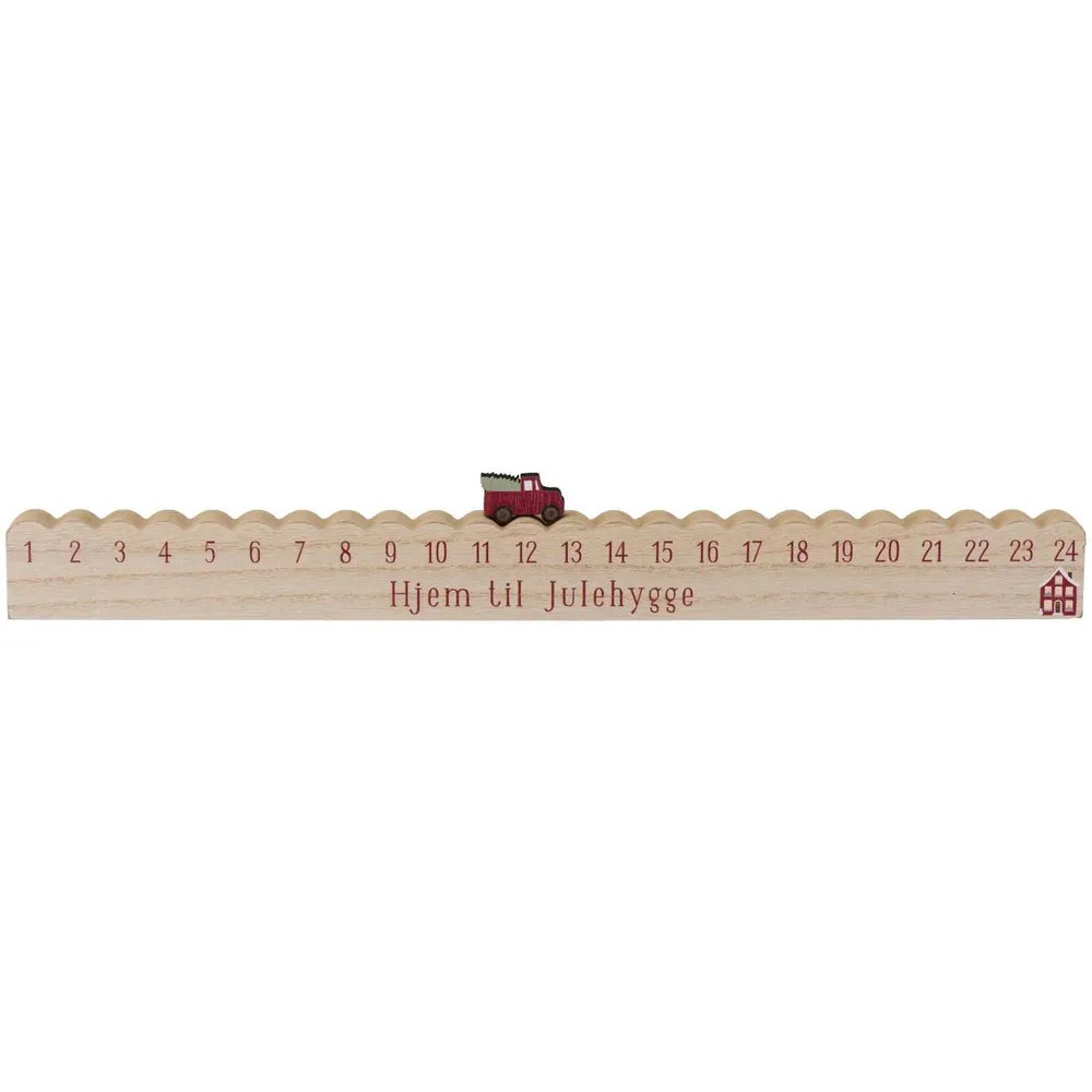 Ib Laursen Adventskalender Leiste MDF Lastwagen Hjem