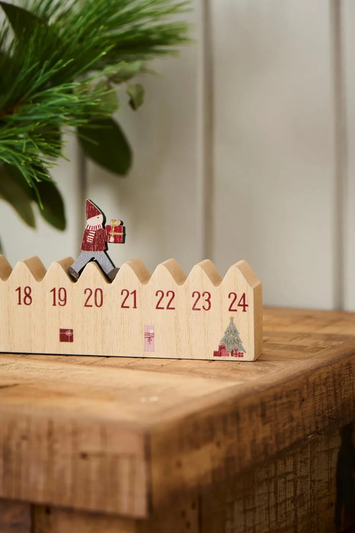 Ib Laursen Adventskalender Leiste MDF Wichtelfigur
