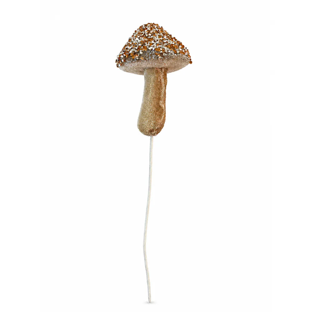 Alsaba Home - Topfstecker Dekostecker Pilz Glitter Pailletten