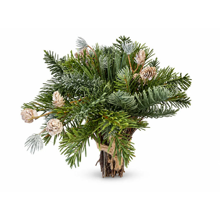 Alsaba Home - Weihnachtsdeko Stehender Tannenbund Zapfen Holz Grün