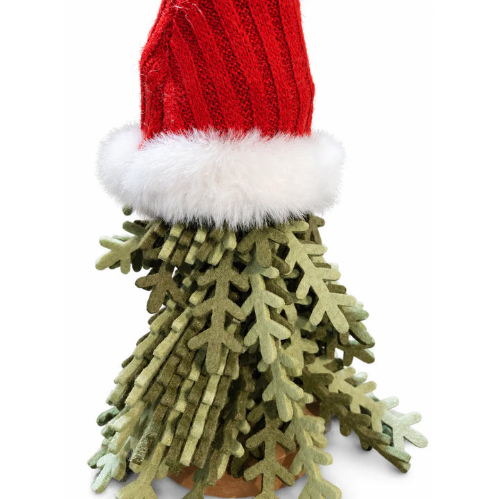 Alsaba Home - Filz-Tannenbaum mit Roter Weihnachtsmütze
