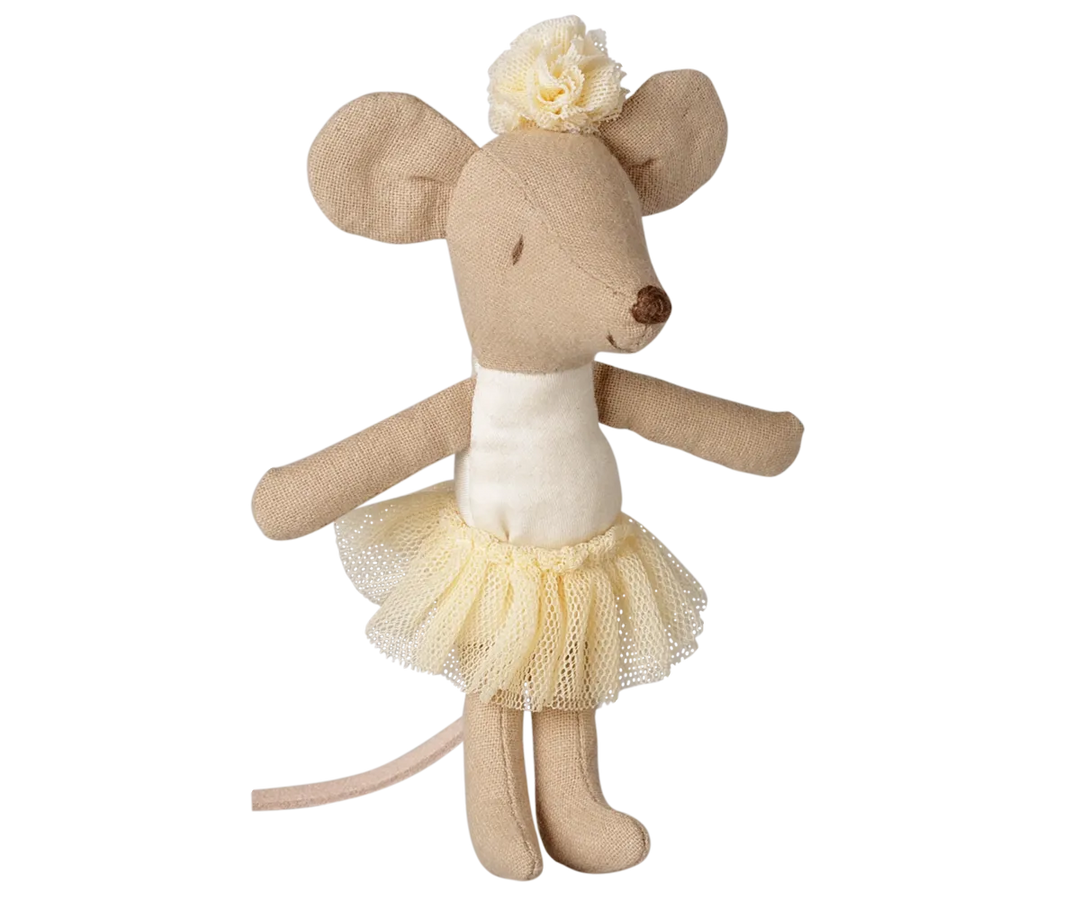 Maileg - Ballerina Maus, kleine Schwester - Off-White