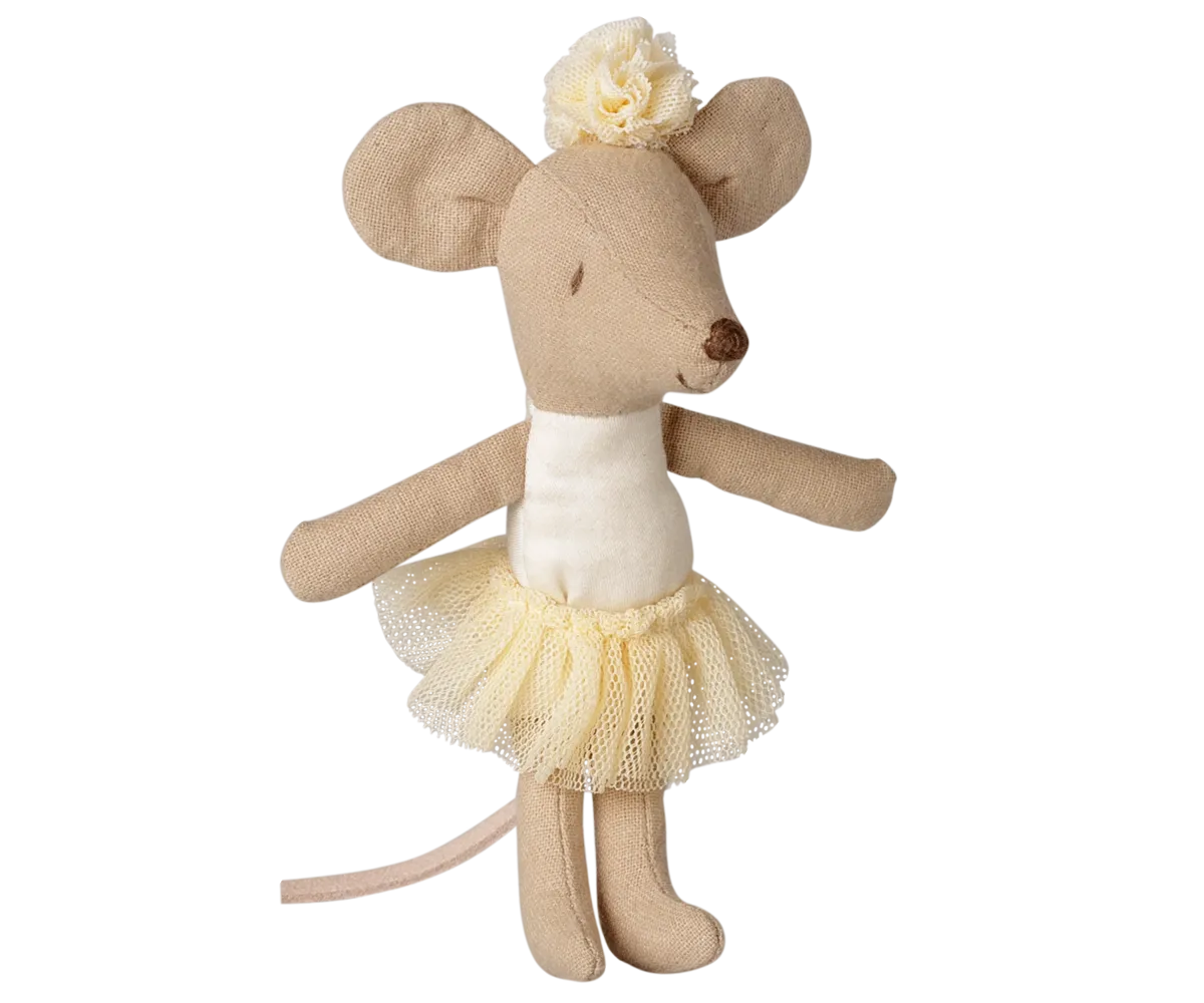 Maileg - Ballerina Maus, kleine Schwester - Off-White