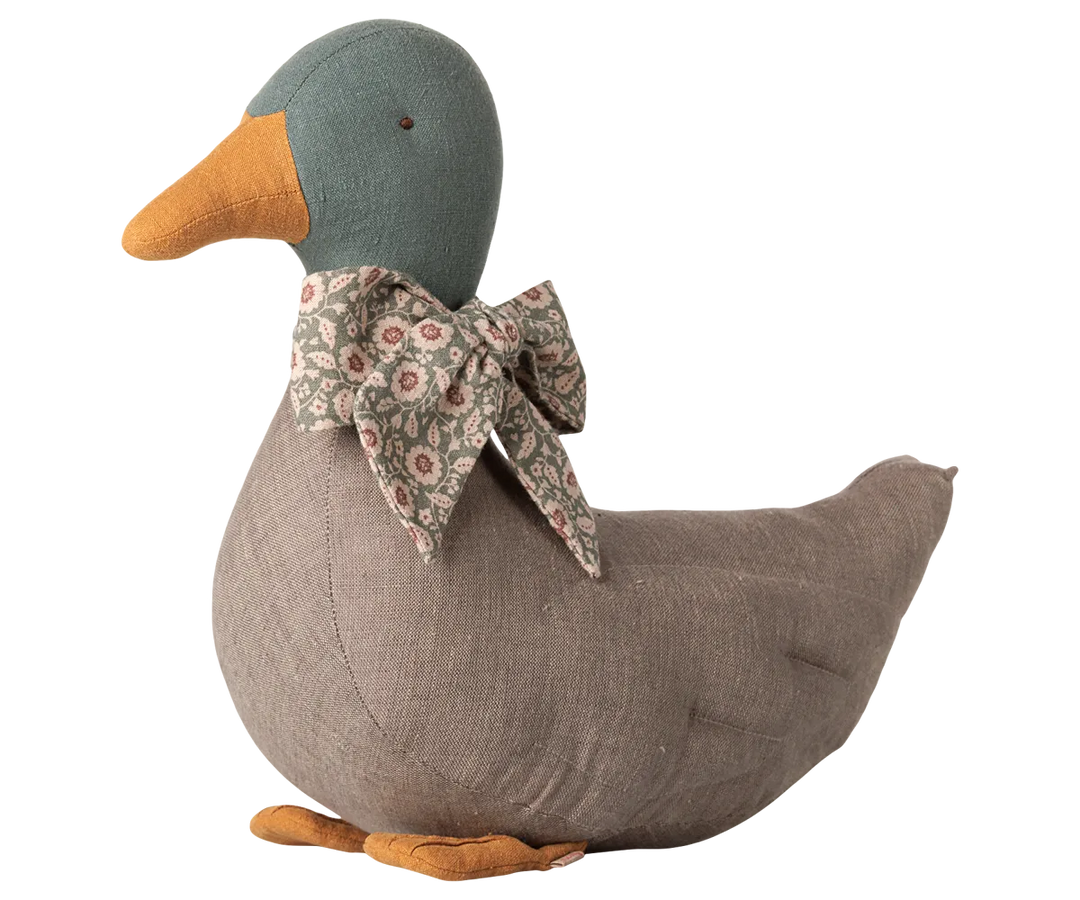 Maileg - Ente mit Schleife - Grau