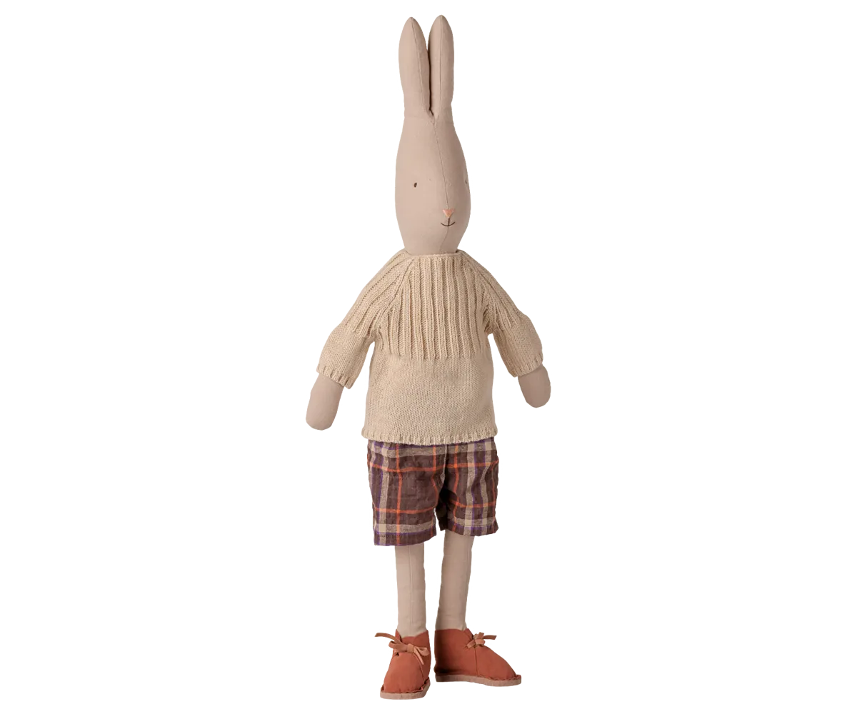 Maileg - Hose und Strickpullover, Größe 4 - Cremeweiß