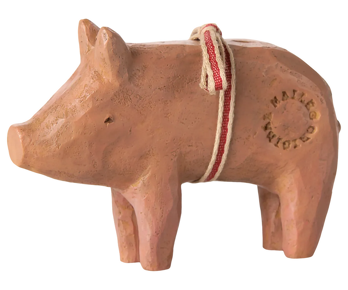 Maileg - Schwein mit Band, Medium