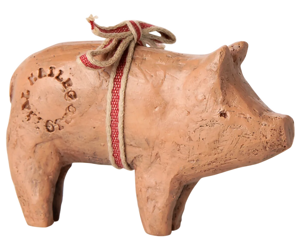 Maileg - Schwein mit Band, Klein
