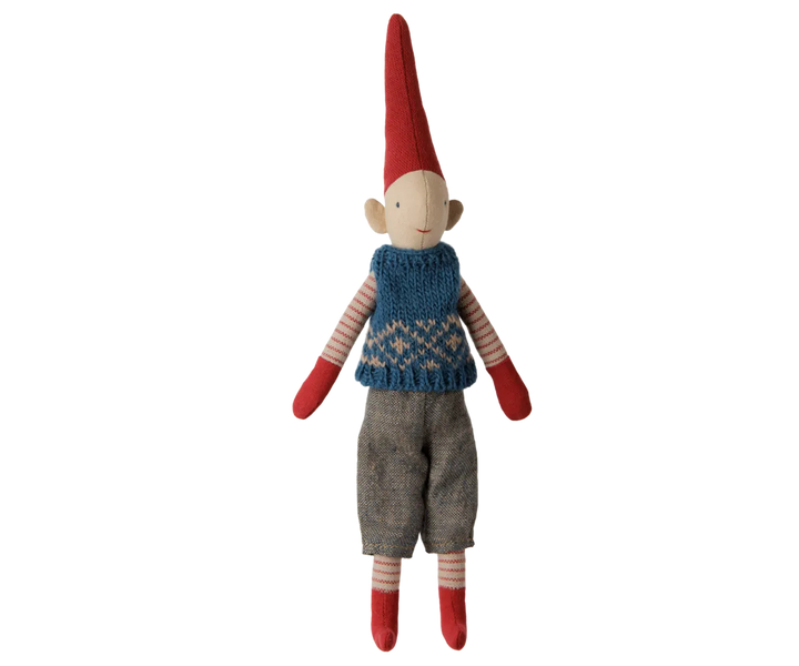 Maileg - Pixy, Größe 1 - Junge - Blaue Strickweste
