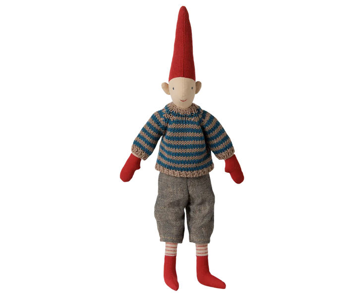 Maileg - Pixy, Size 2 - Boy - Striped knitted sweater