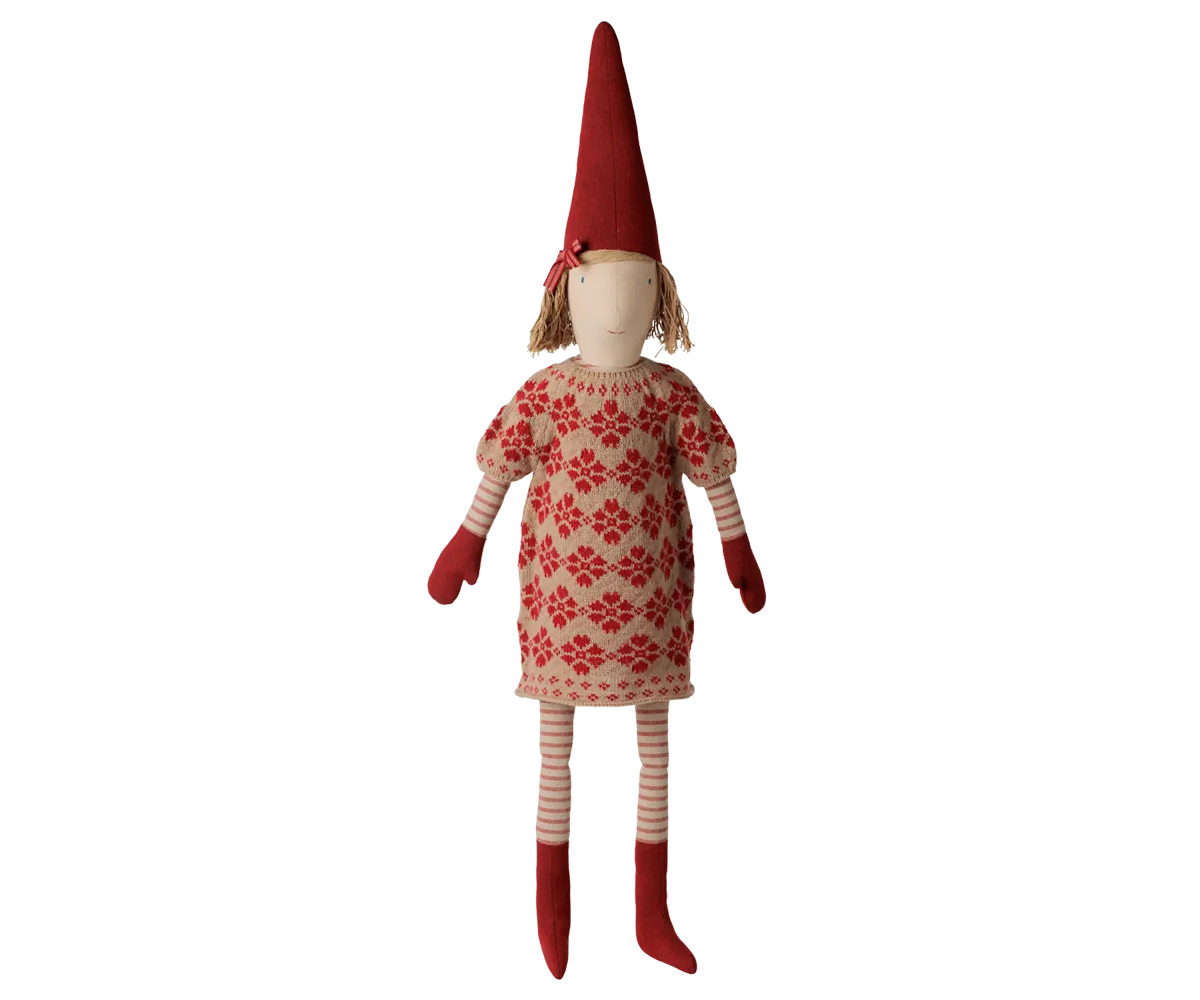 Maileg - Pixy, Größe 5 - Mädchen - Gestricktes Blumendress