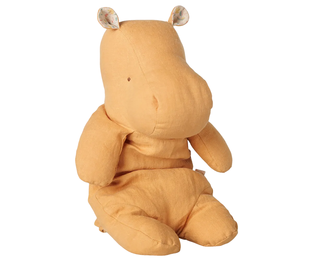 Maileg - Safari friends, Hippo, Medium - Vintage yellow