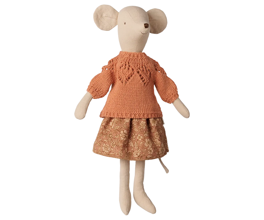 Maileg - Rock und gestrickter Pullover - Mittelgroße Maus