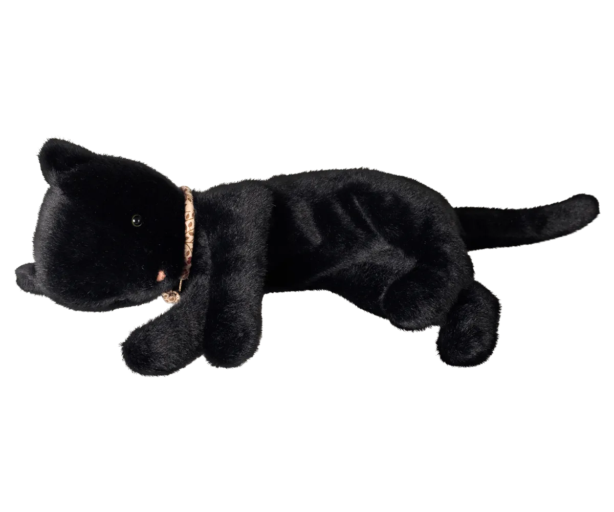 Maileg - Schlafendes Kätzchen Plüsch, Mittel - Schwarz