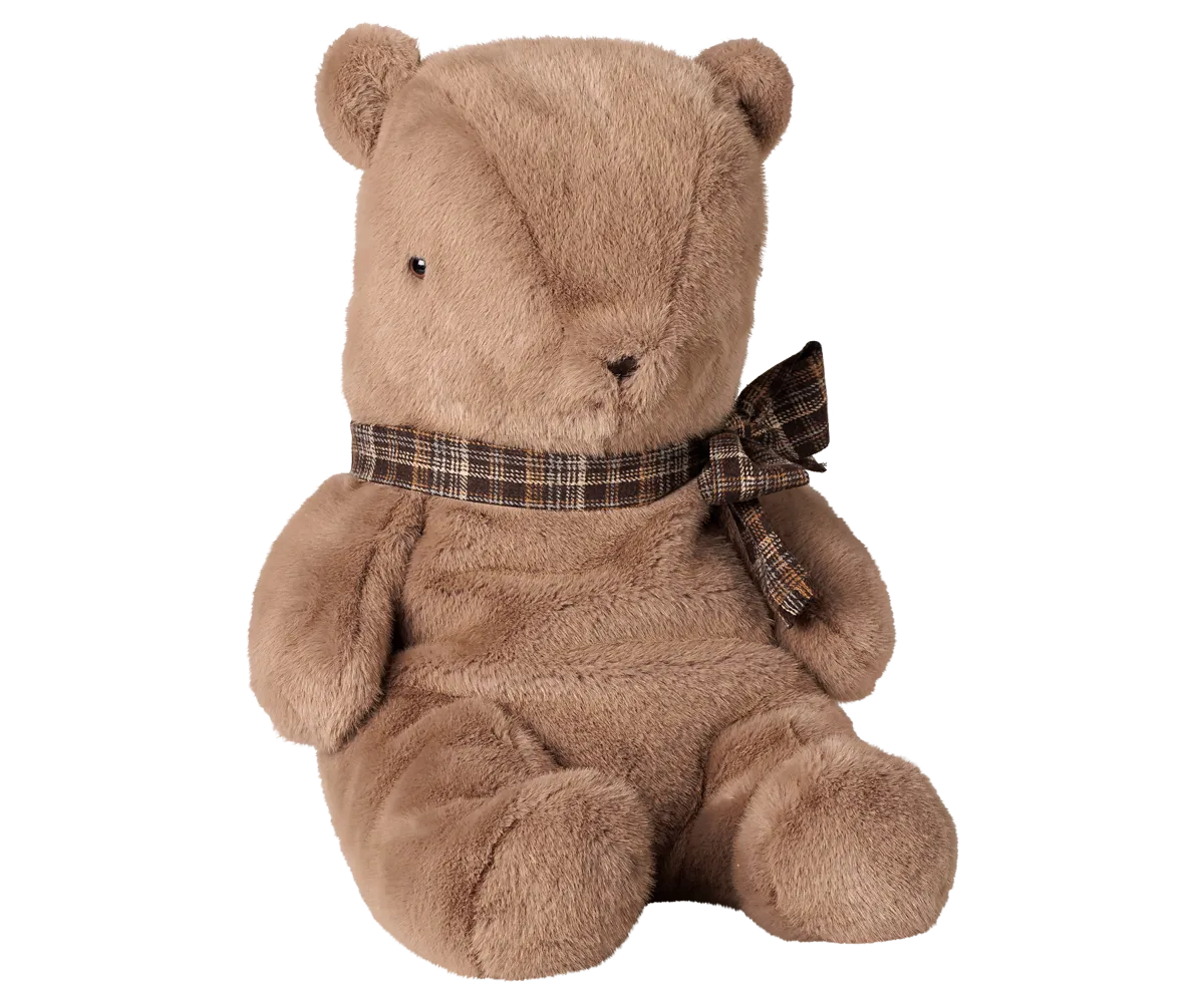 Maileg - Teddybär Plüsch, Groß - Dunkler Pilz