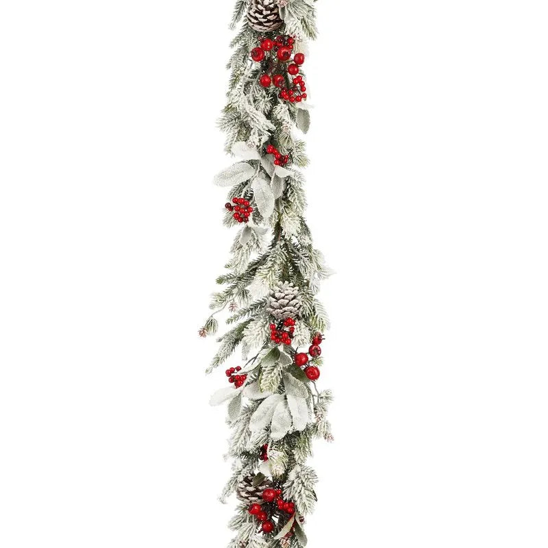 Mica Decorations Weihnachtsgirlande Verschneite Grün