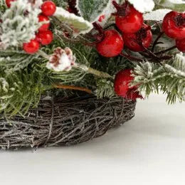 Mica Decorations Türkranz Verschneiter Belfort Grün