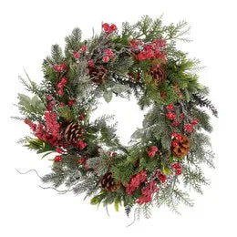 Mica Decorations Dekokranz Künstlicher Beeren Rot