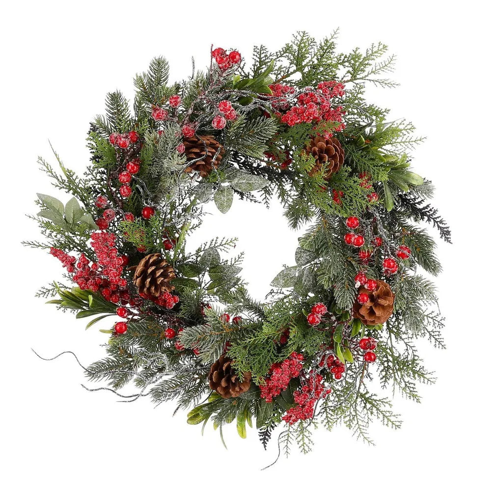 Mica Decorations Dekokranz Künstlicher Beeren Rot