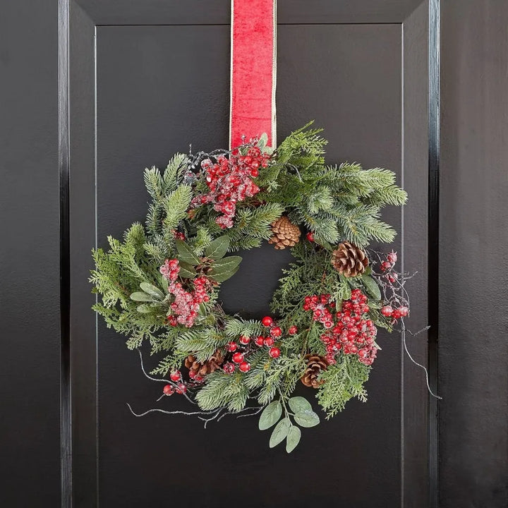 Mica Decorations Dekokranz Künstlicher Beeren Rot