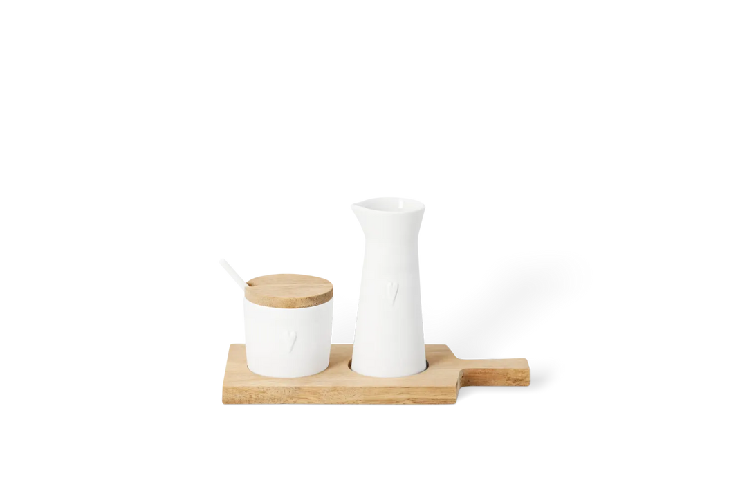 Räder Milchkännchen Zucker Milchset Freunde Weiß