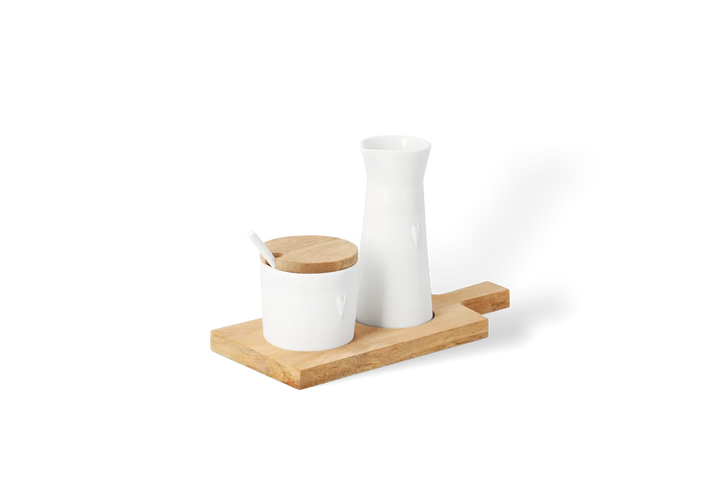 Räder Milchkännchen Zucker Milchset Freunde Weiß