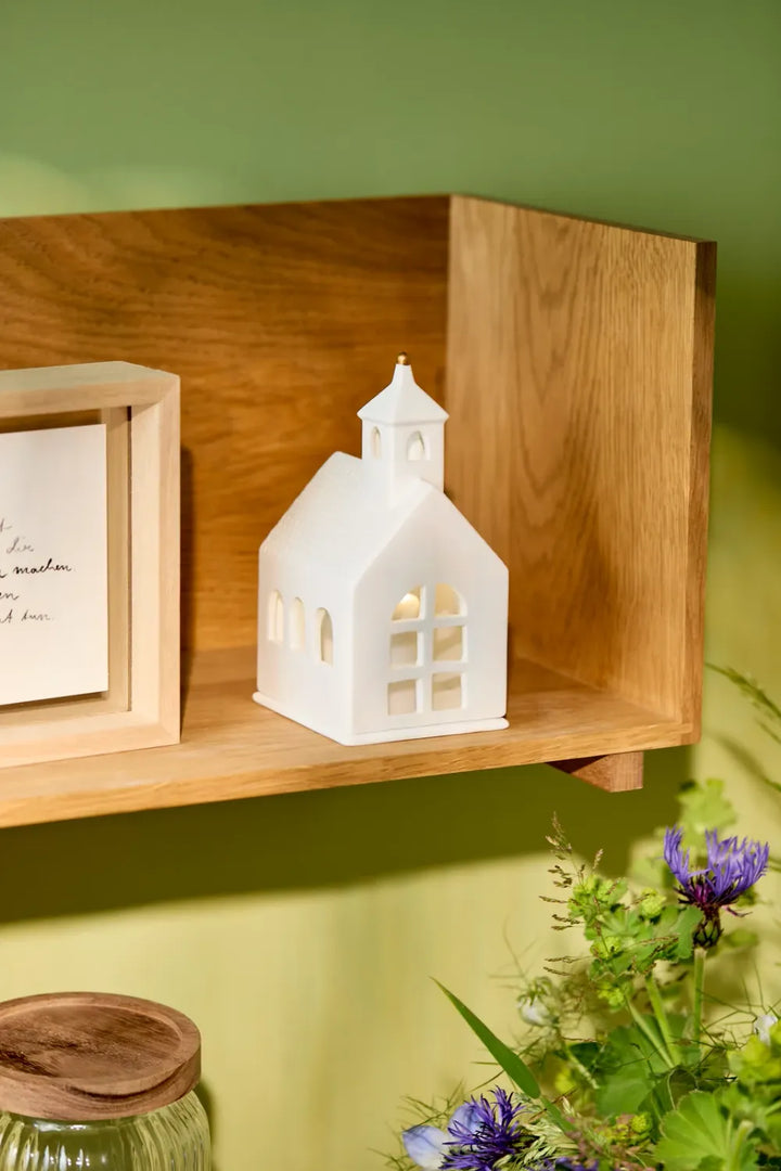 Räder Lichthaus Kapelle Porzellan Weiß 14,8 cm